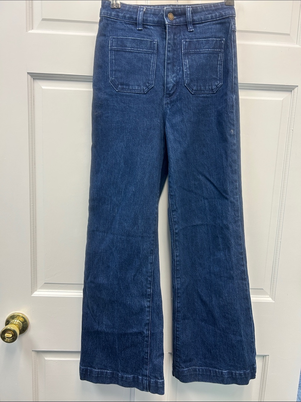 Rola’s Aussie 7 (Sailor) High Rise Wide Leg Blue Jeans Size 25 Australian